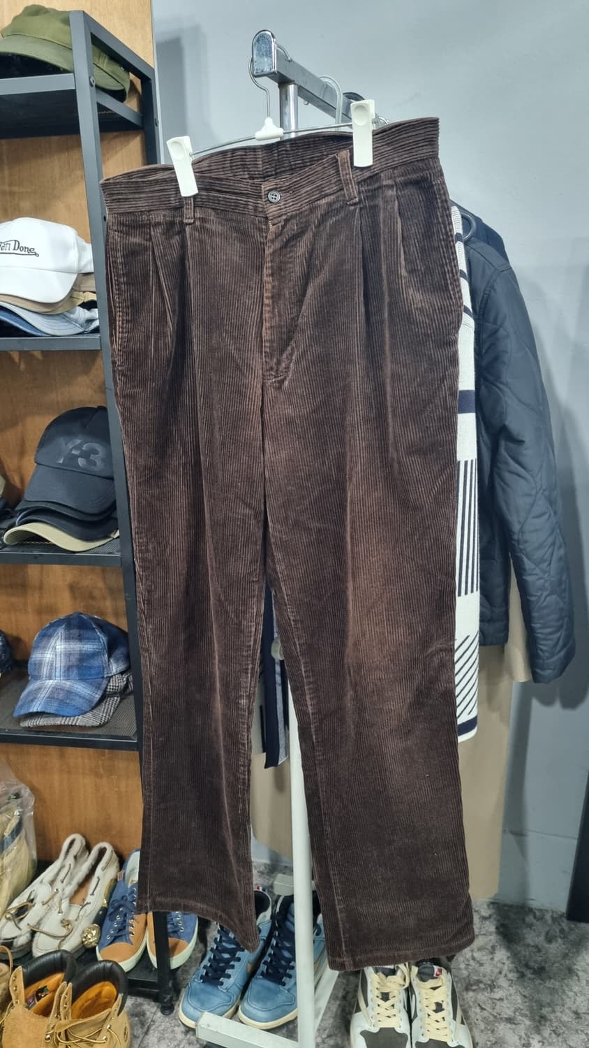 유니클로 일본판 와이드 골덴바지 32~33(허리반품42) 상품이미지1