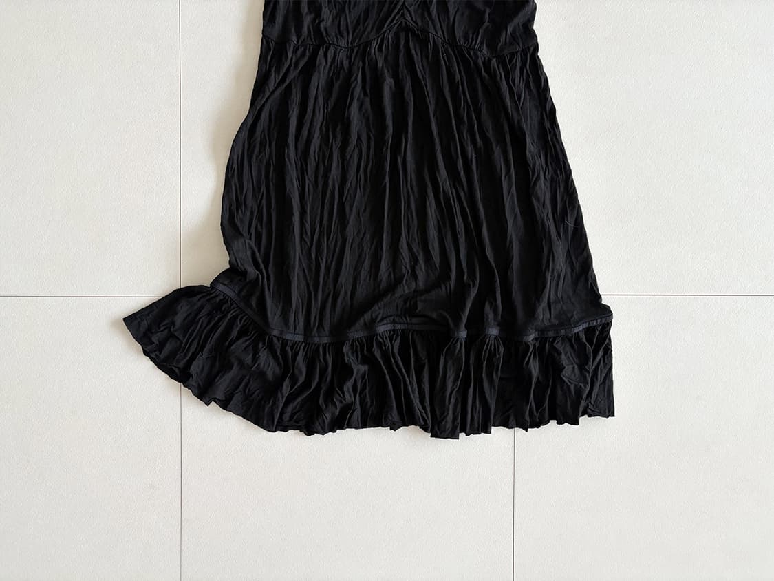 crinkle ruffle hem dress 상품이미지4
