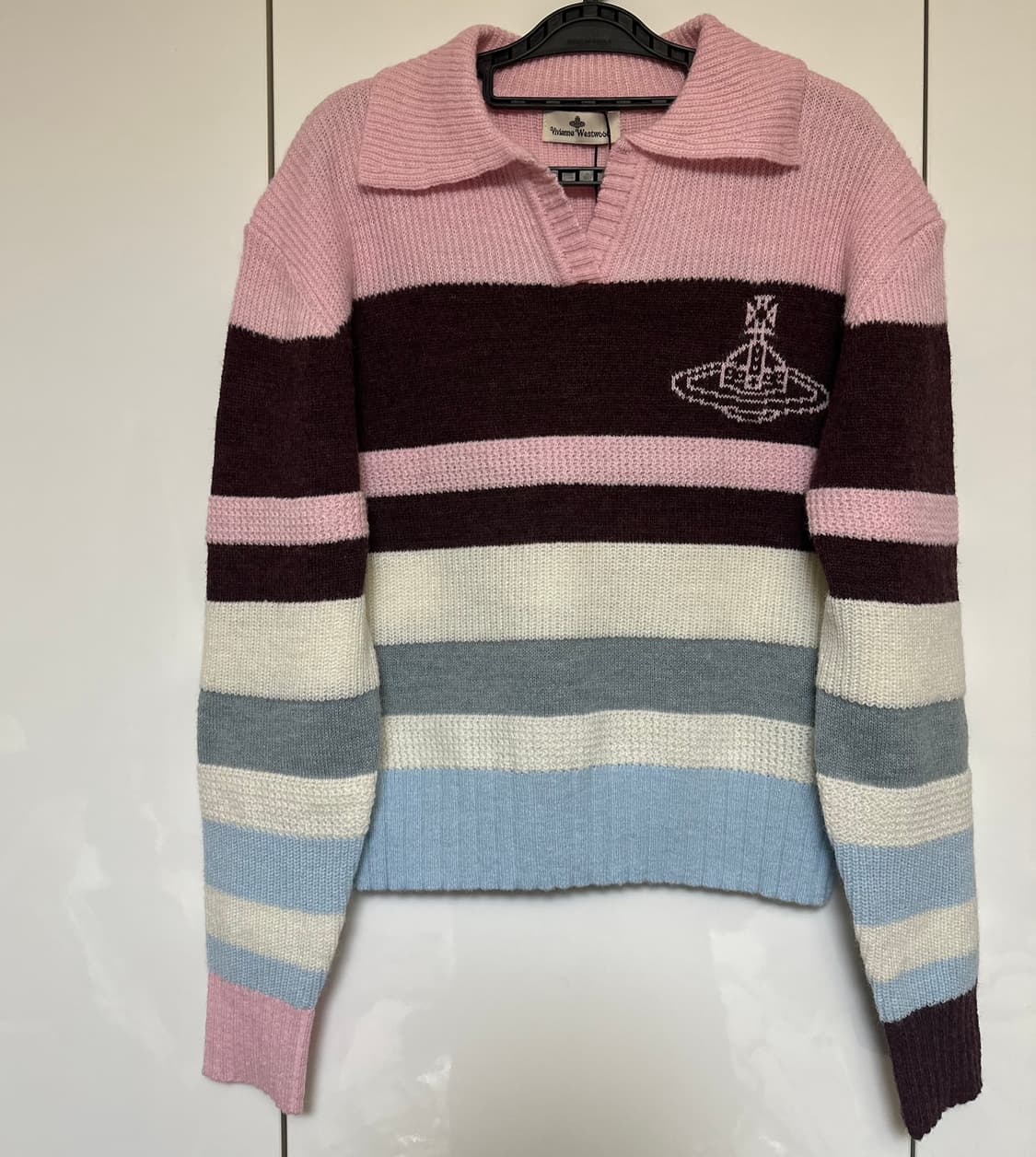 비비안웨스트우드 컬러 스트라이프 풀오버 울니트 멀티 상품이미지1