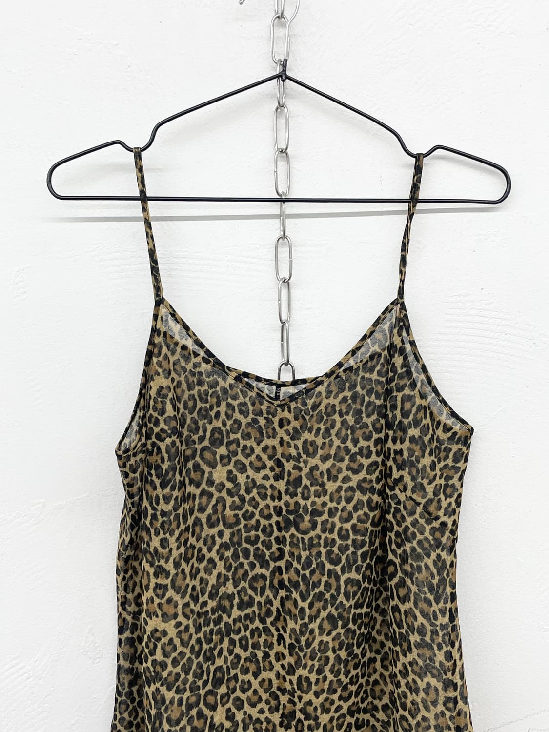 갸루 호피 시어 슬립 상품이미지5