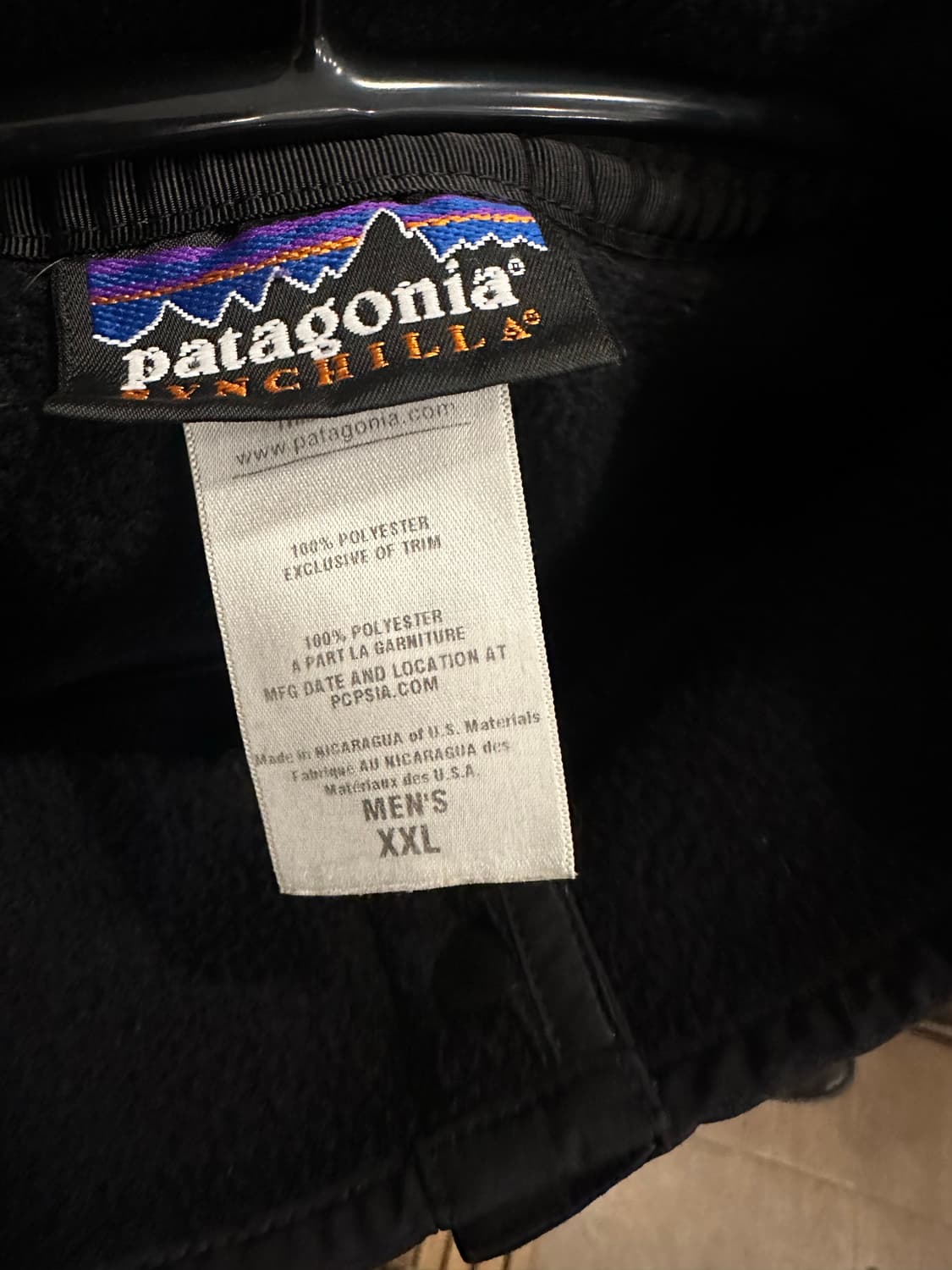XXL)파타고니아 신칠라 올블랙 상품이미지4