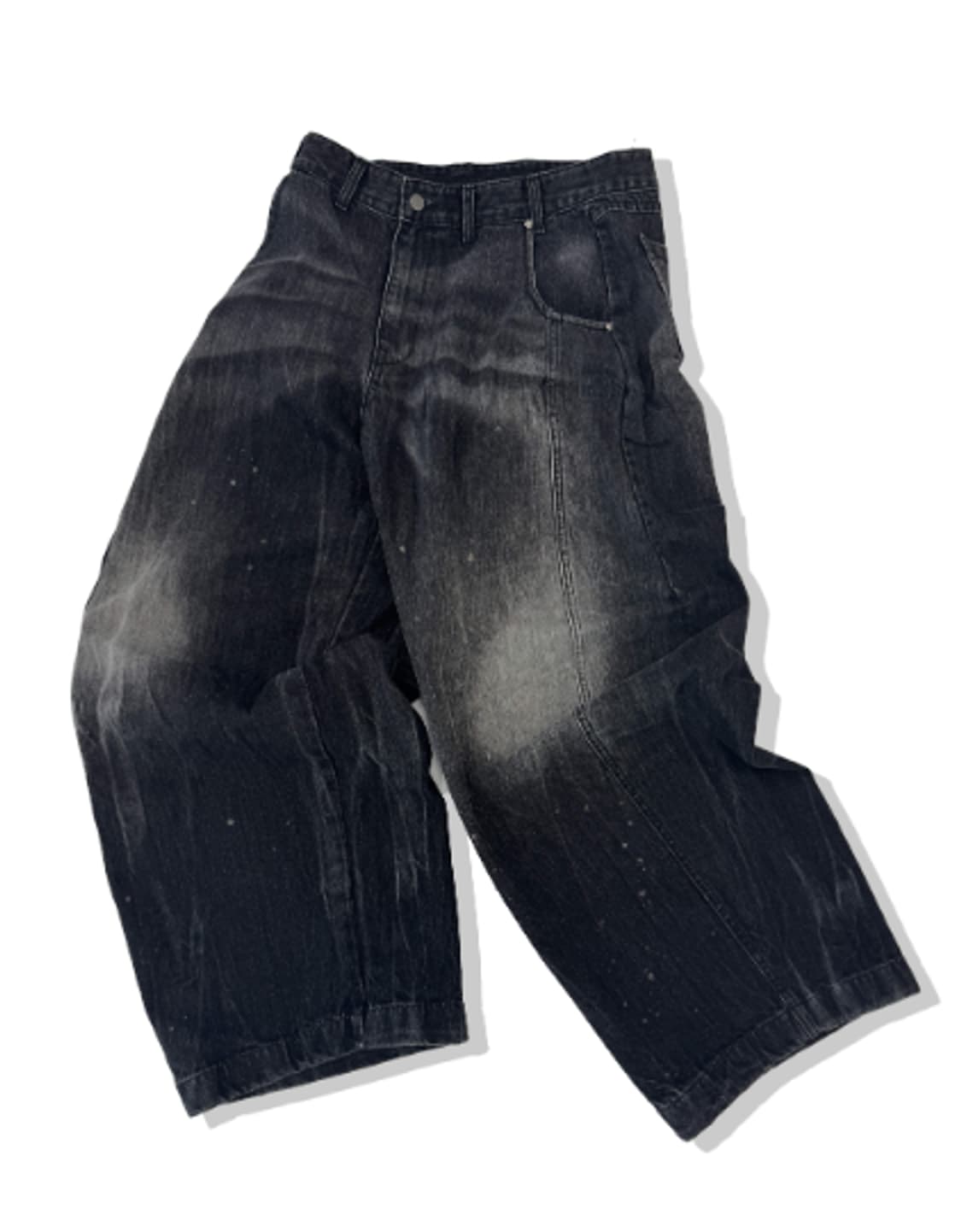 [L] 언타이틀드 서울 오블리전 커브드 데님 블랙 상품이미지1