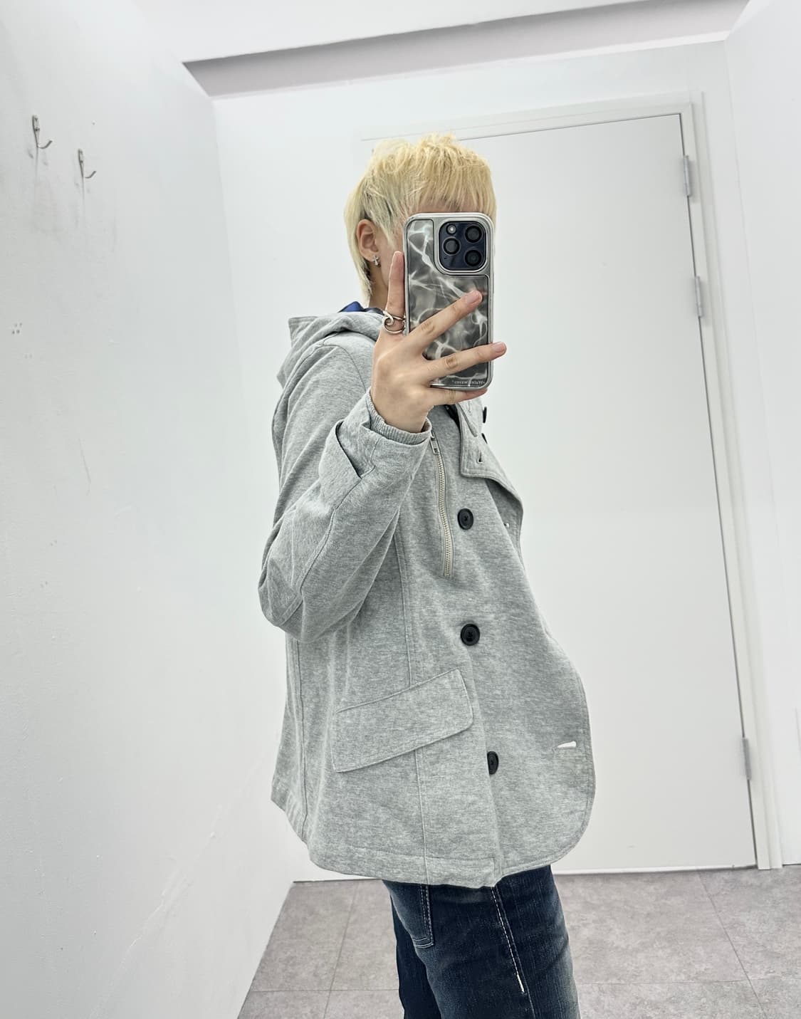 Ships jet blue double buttoned cotton  상품이미지10