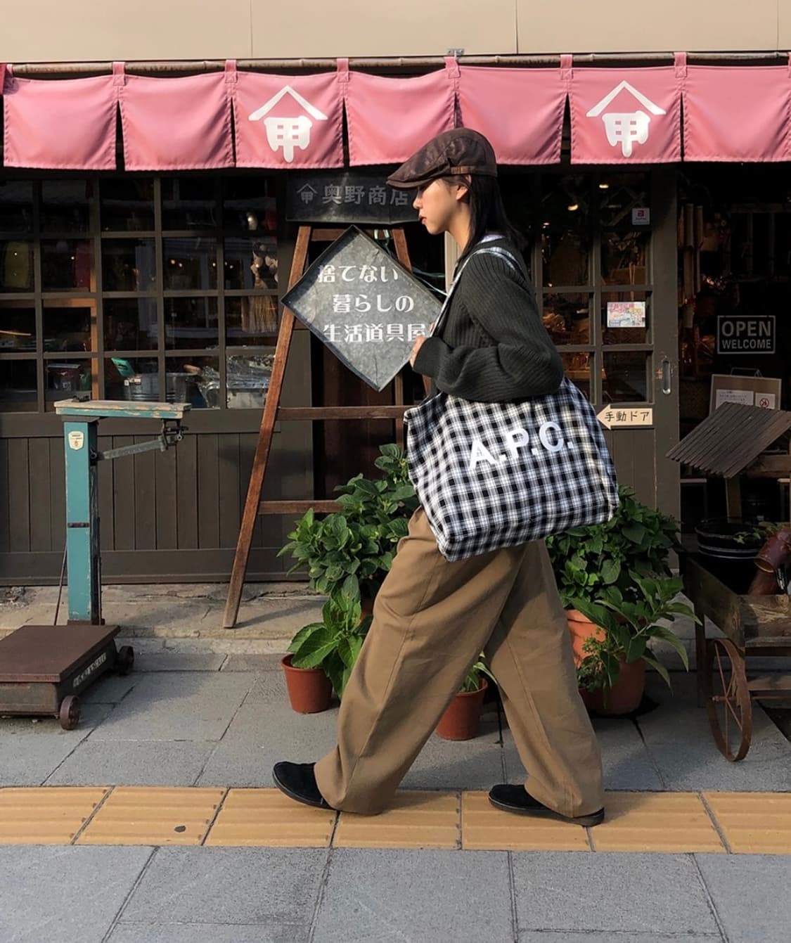 빈티지 헌팅캡 브라운 상품이미지4