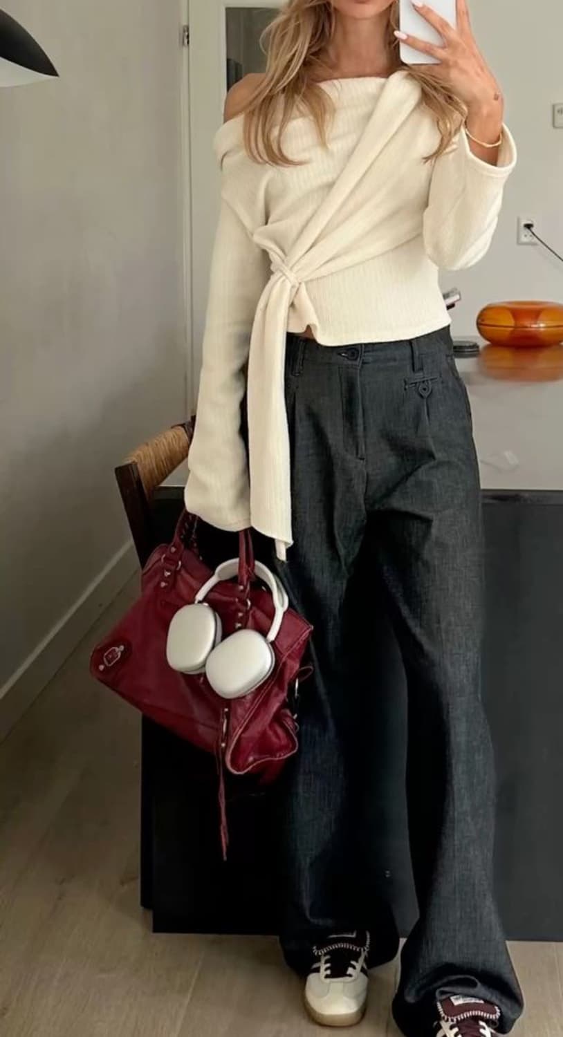 [A 정품] 발렌시아가 시티 모터백 미디움 버건디 상품이미지10