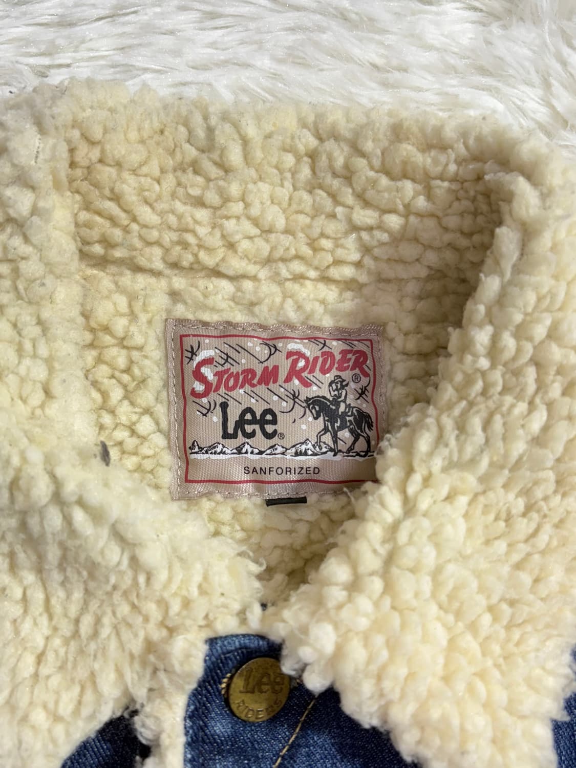 Lee 90’s JAPAN STORM RIDER 양털 데님 자켓 상품이미지6