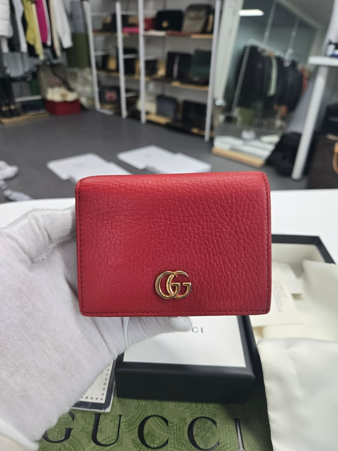 [50%세일] 구찌 마몬트 GG 반지갑 상품이미지1