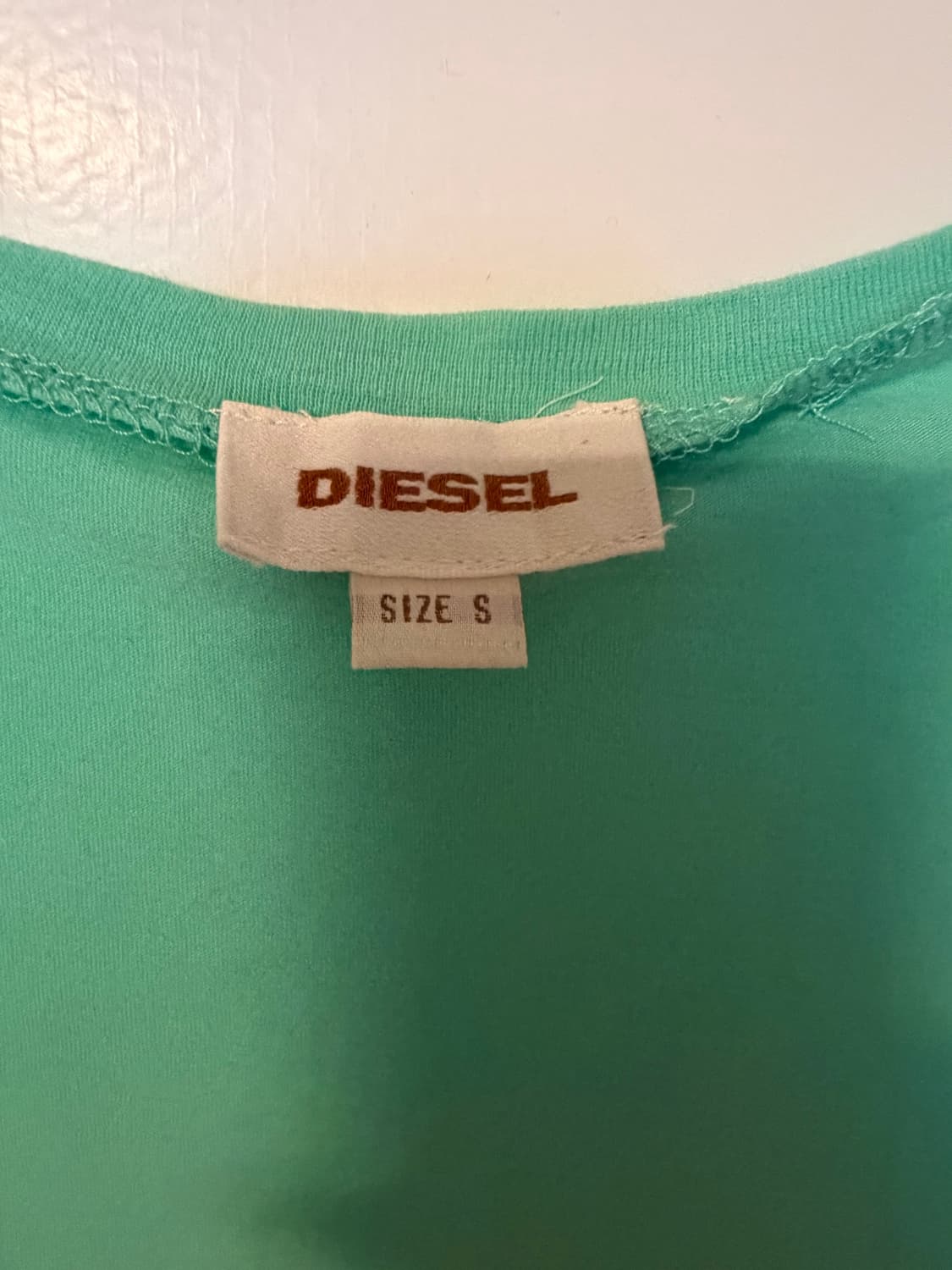 [민트코어] Diesel 디젤 빈티지 민트 프린팅 티셔츠 y2k 상품이미지3