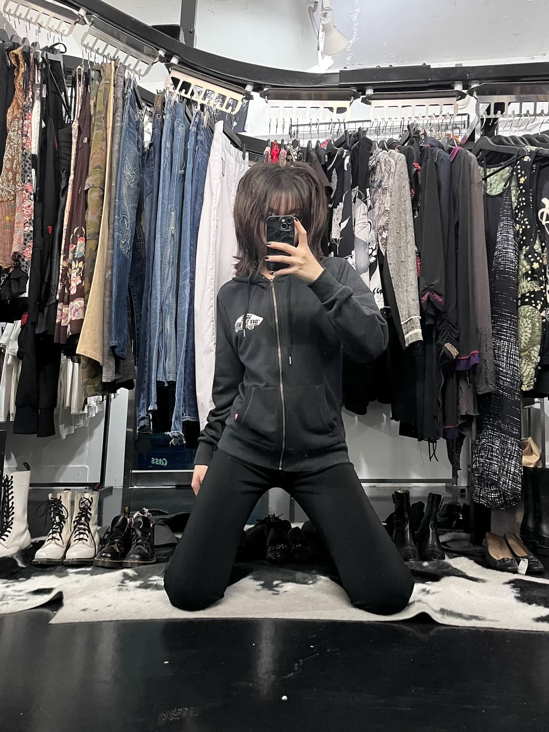 반스 프린팅 후드집업 상품이미지1