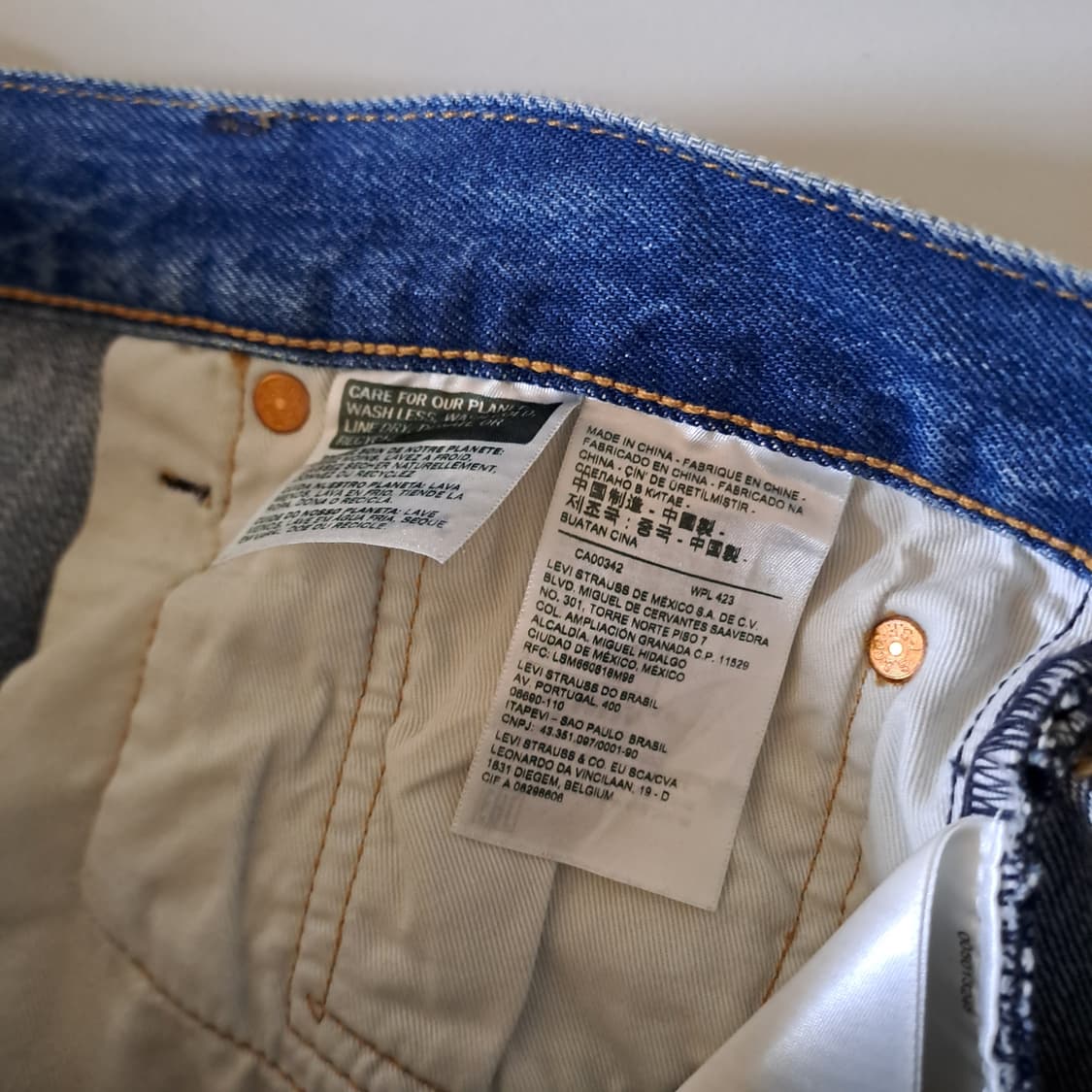 (택포) 리바이스 501  오리지날핏 데님팬츠 34 A915 상품이미지10