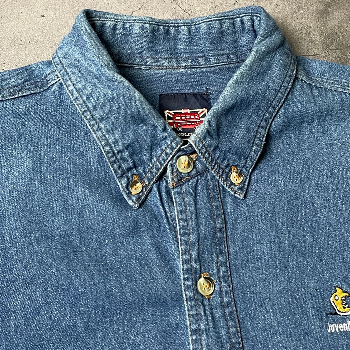 AMPLITUDE 빈티지 다운버튼 코튼 데님 셔츠 A00754 상품이미지2