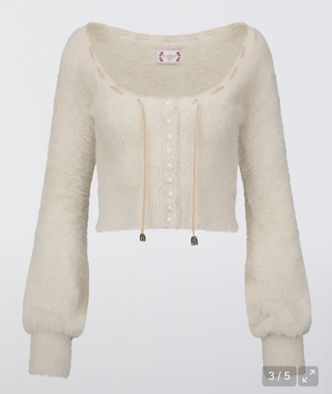 스컬프터 앙고라 니트 가디건 Angora Cardigan Ivory 상품이미지2