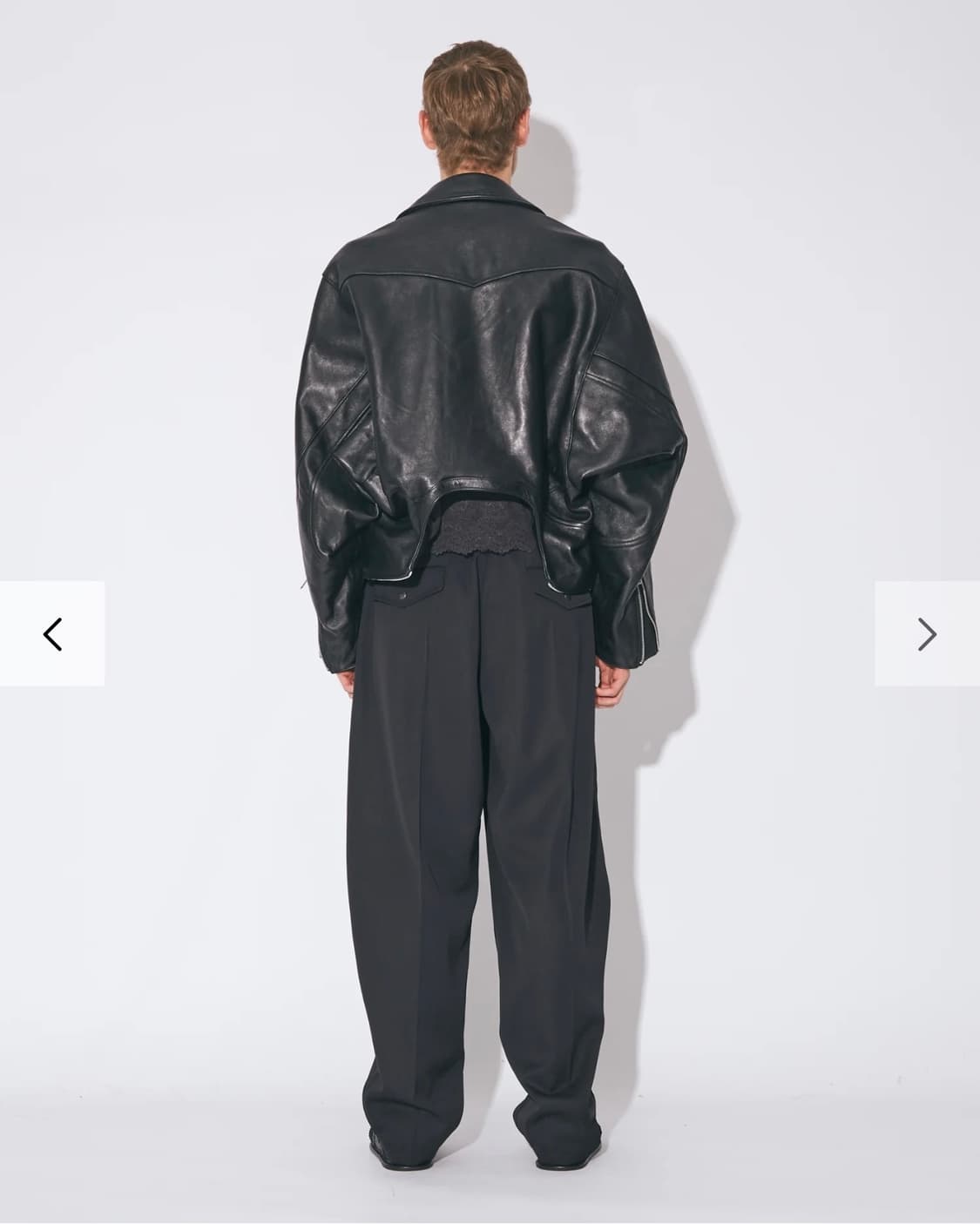 뷰티플피플 더블 엔드 빈티지 레더 레이싱 자켓 상품이미지3