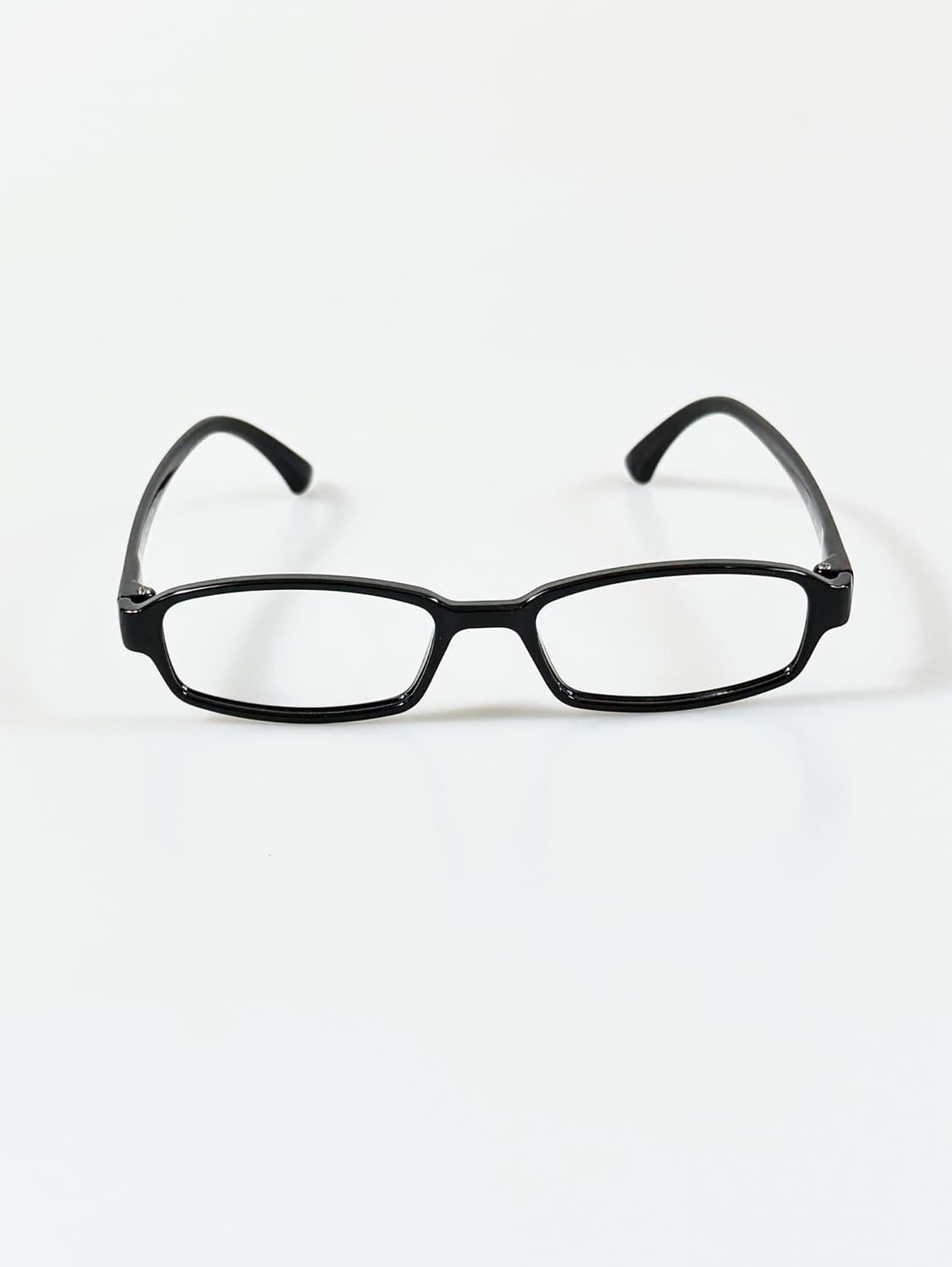 POLY SWISS 블랙 스퀘어 뿔테 빈티지 안경 상품이미지2