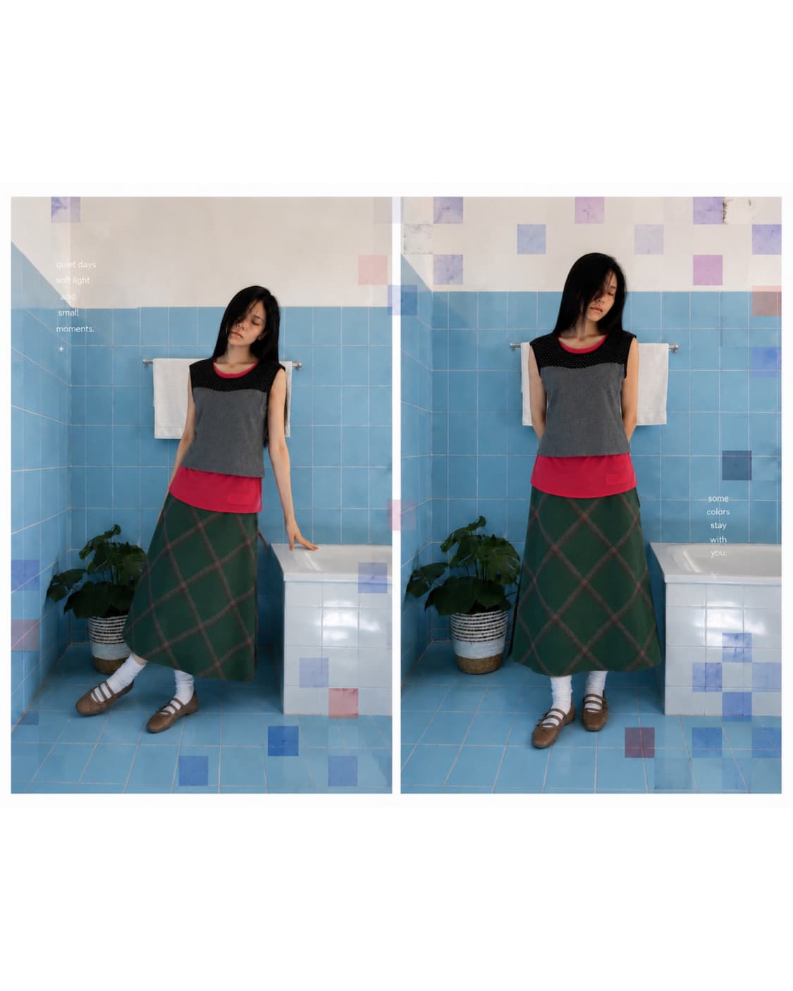 레드 레이어드 코디 set 상품이미지3