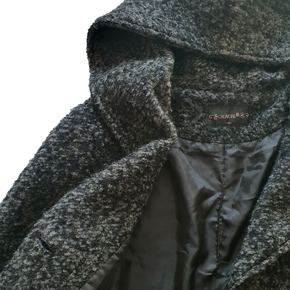 울 후드 라인 숏코트 상품이미지5