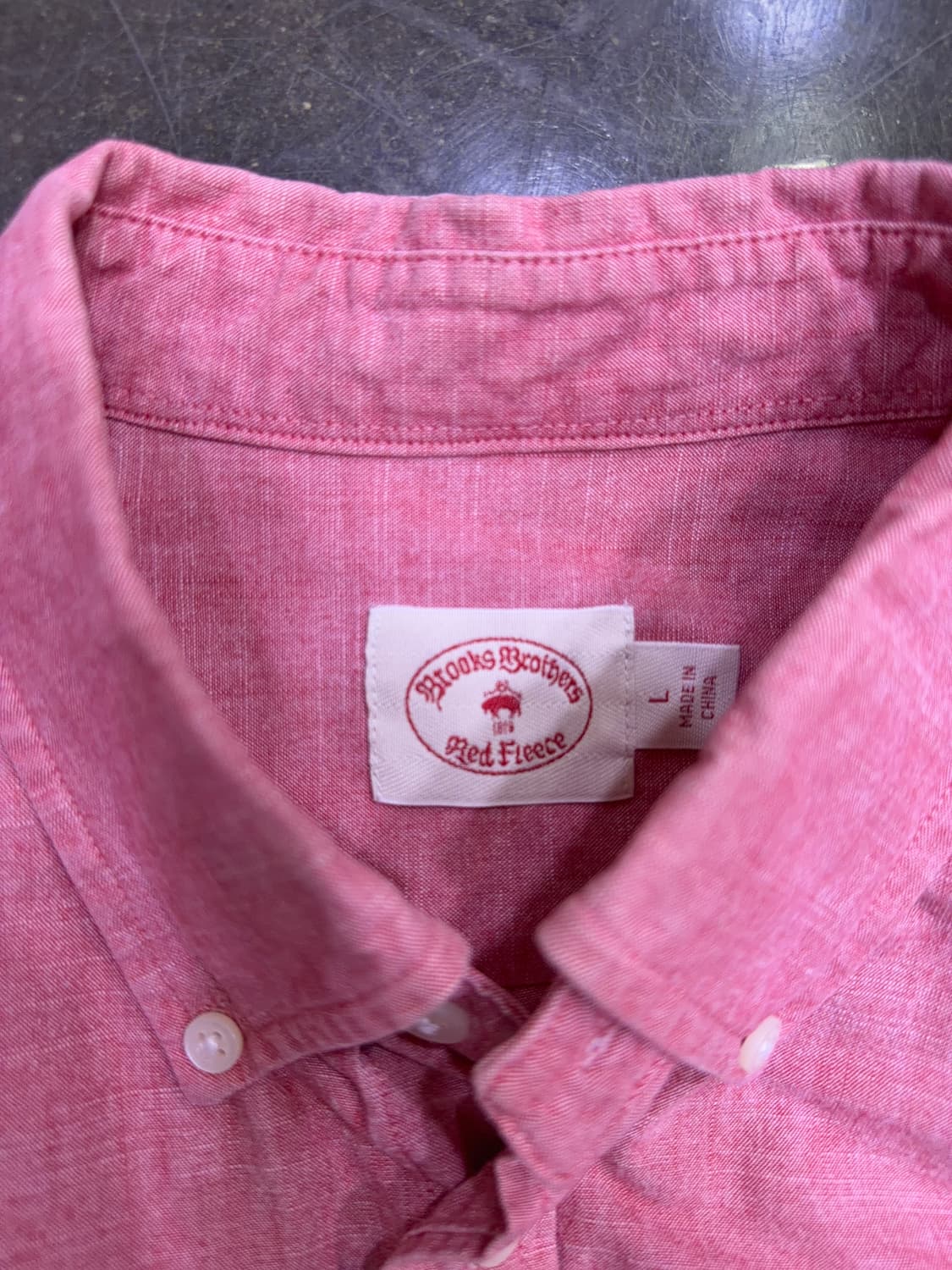 브룩스브라더스 캐쥬얼 코튼 면 버튼다운 원포켓 셔츠 남방 L 상품이미지7