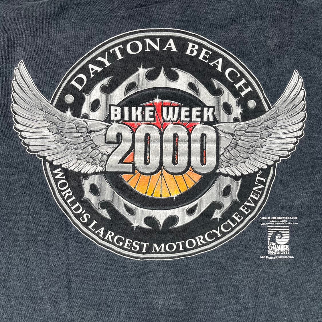 빈티지 2000 데이토나 비치 바이크 위크 포켓 반팔 상품이미지5