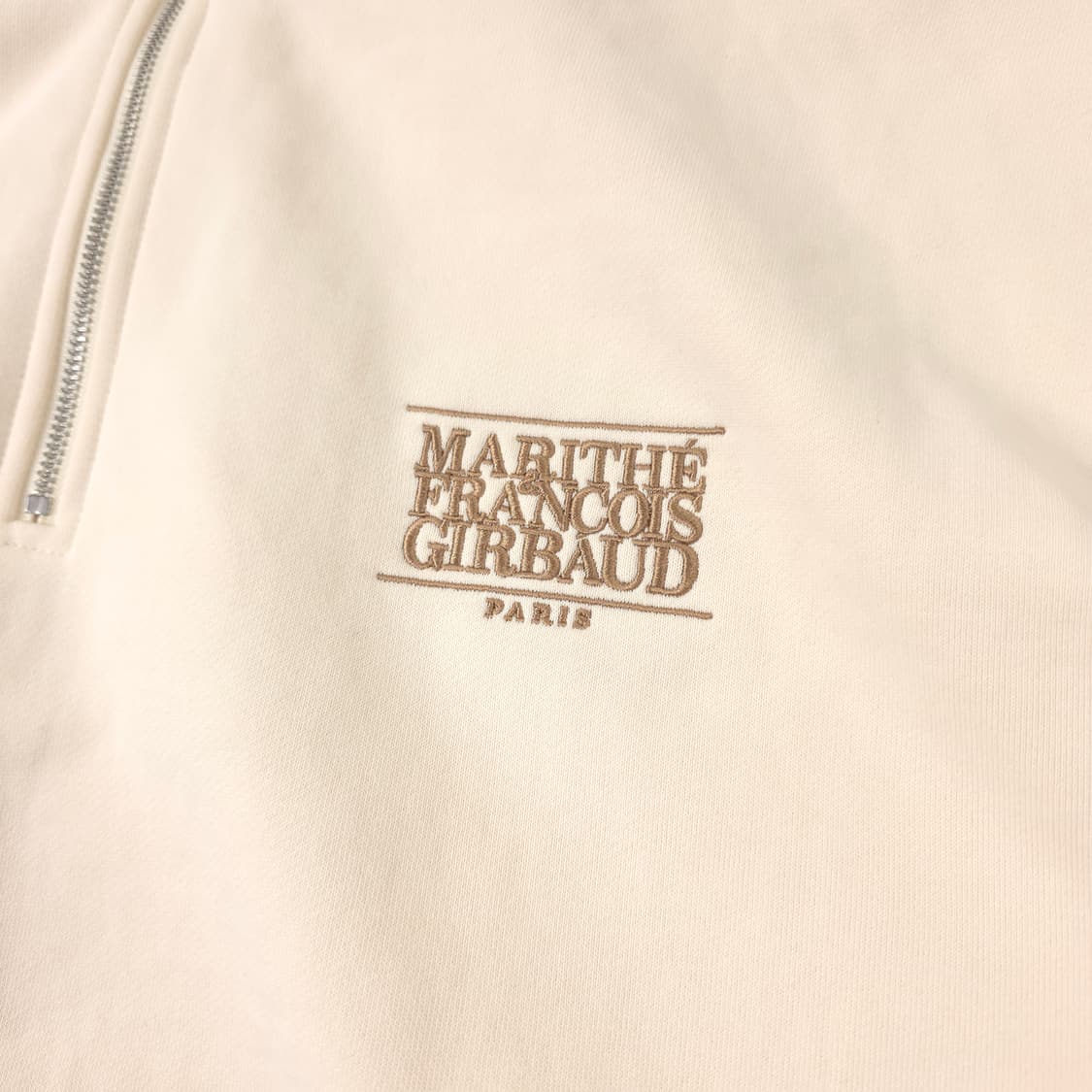 마리떼프랑소와저버 하프집업 스웻셔츠 베이지 (XL) 상품이미지3