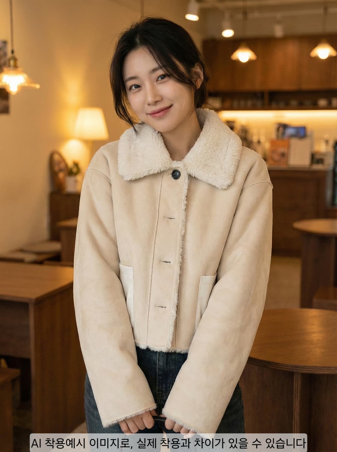 도프셉(doffsept) 리버시블 에코 퍼 무스탕 자켓 상품이미지2