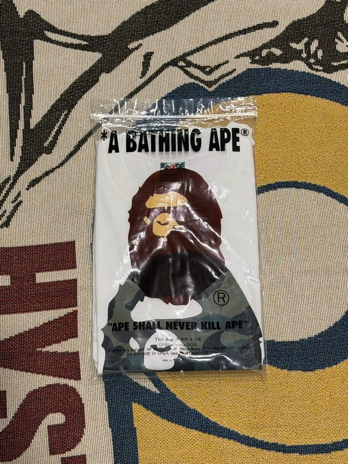 베이프 카모 반팔티 L 새상품 상품이미지2