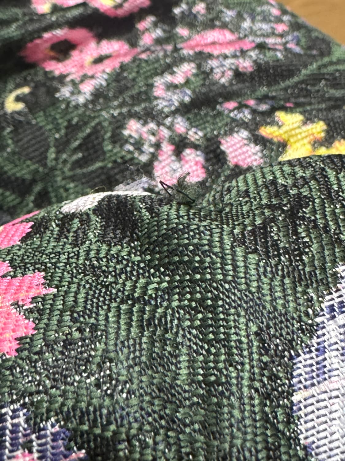 마블링Mabling 플라워 자카드 패딩(블랙) 상품이미지7