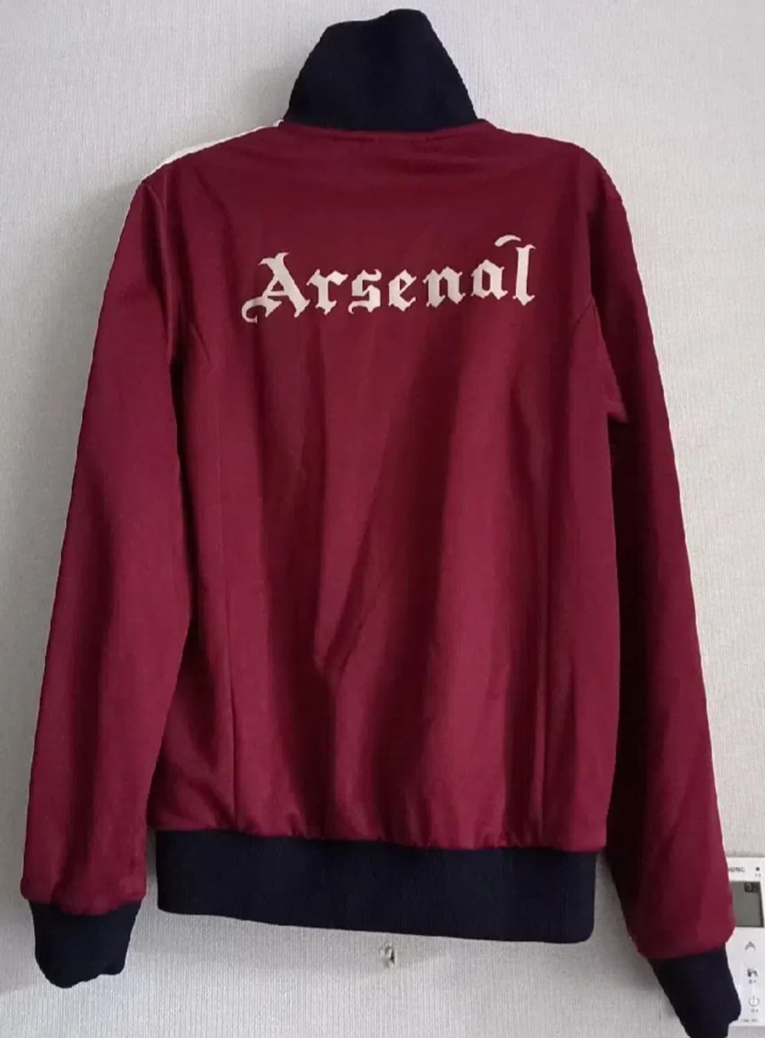 아디다스 희귀 아스날 버건디 트랙탑 저지 져지집업 100/L 상품이미지4