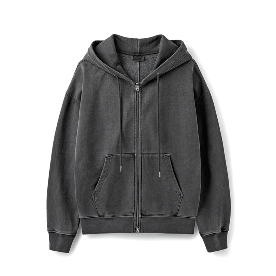 소버먼트 980G 피그먼트 컷 후디 집업 상품이미지2