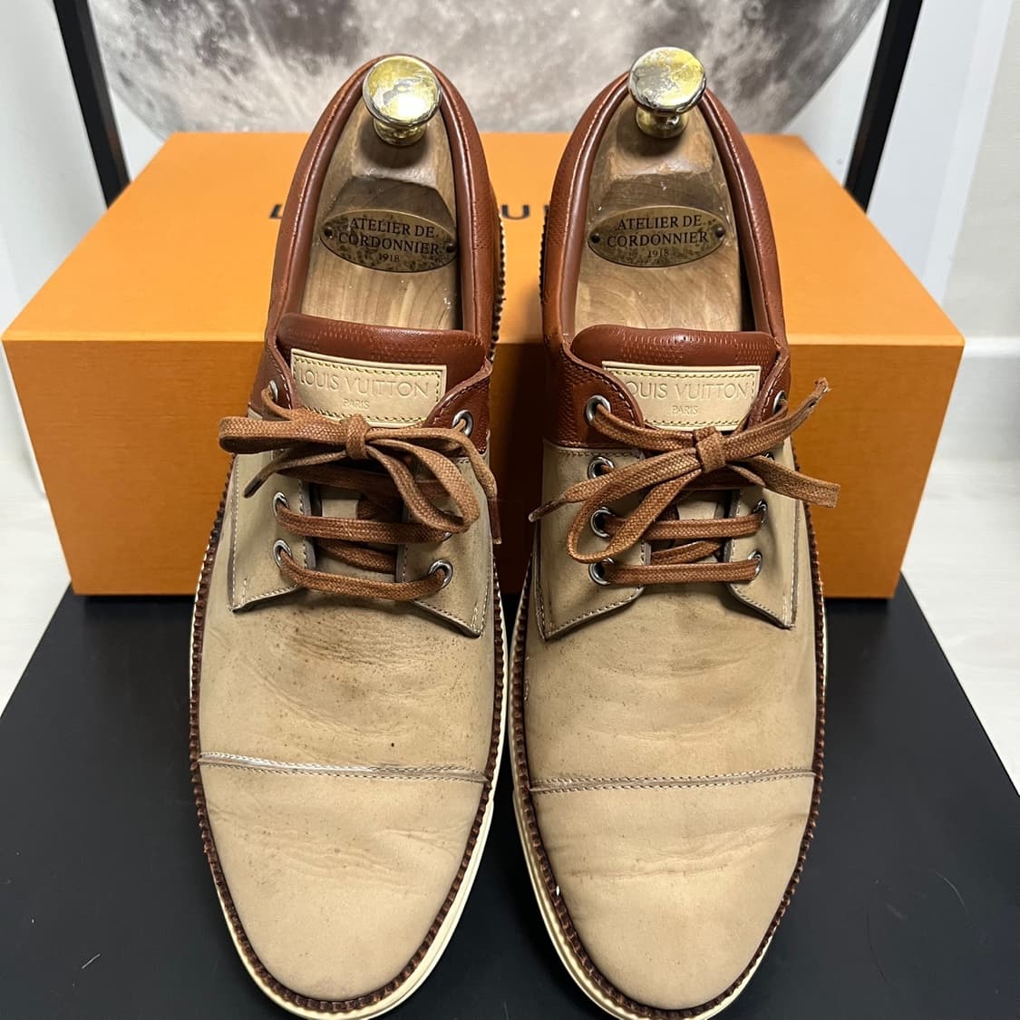 정품 7) 루이비통 누벅 레더 드레스슈즈 구두 265~270 상품이미지3