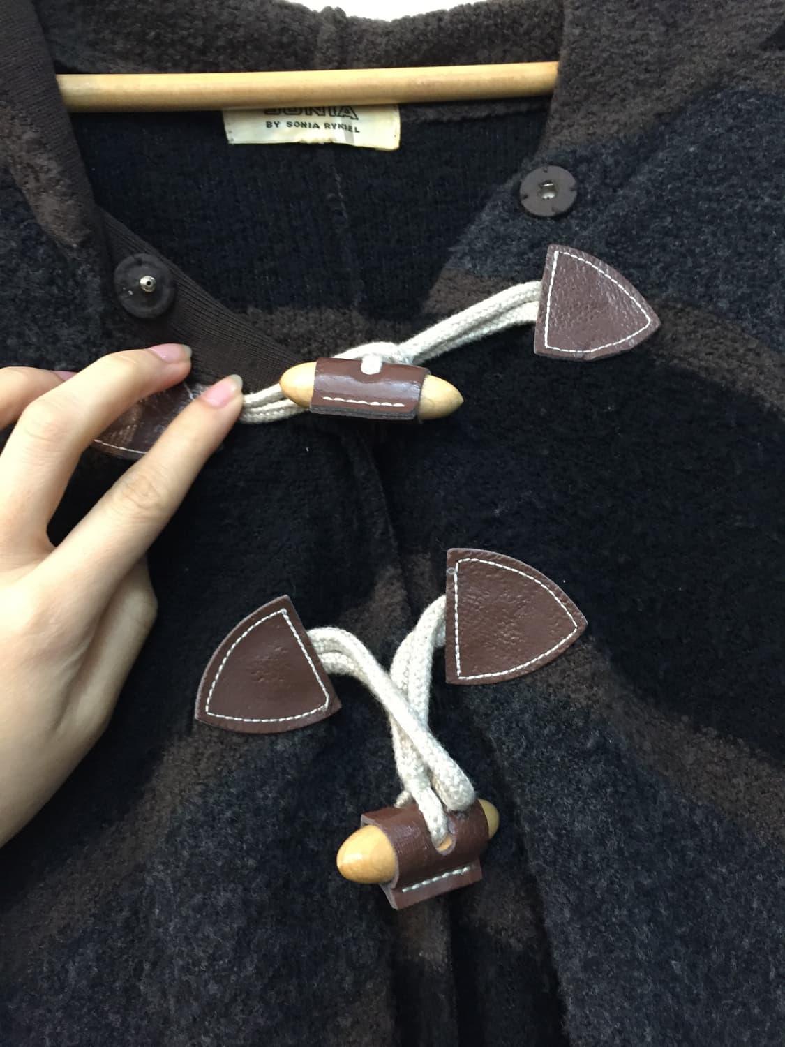 빈티지 토글 판초 후드케이프 상품이미지5