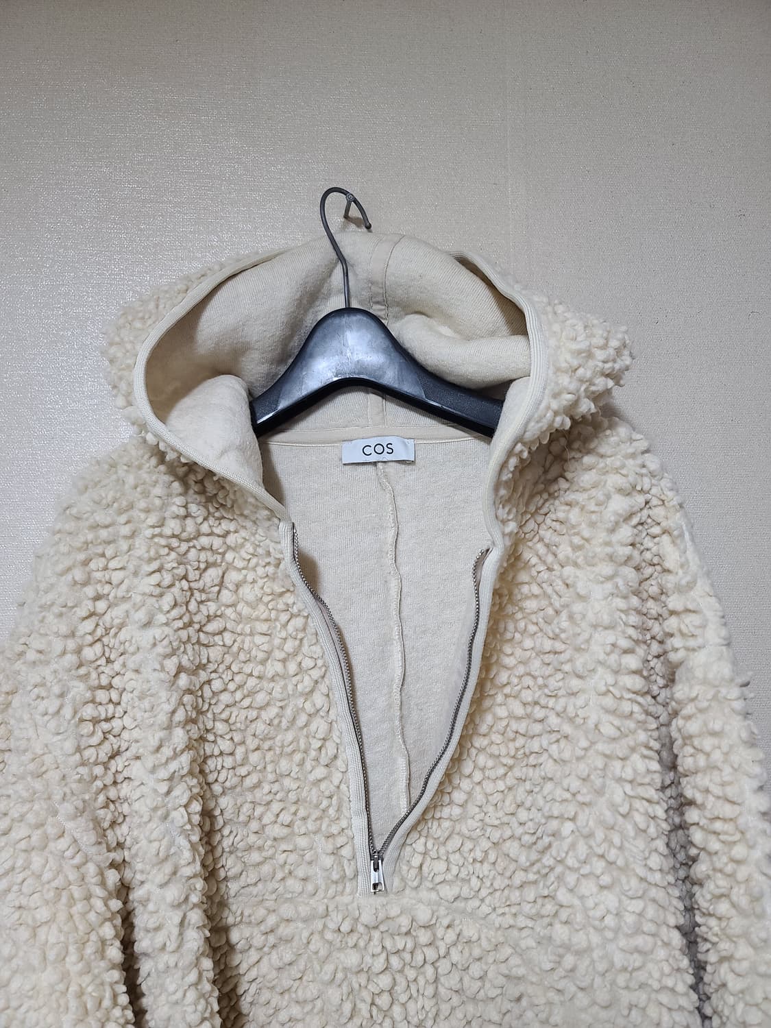 Cos 테디 하프짚 후디 상품이미지2