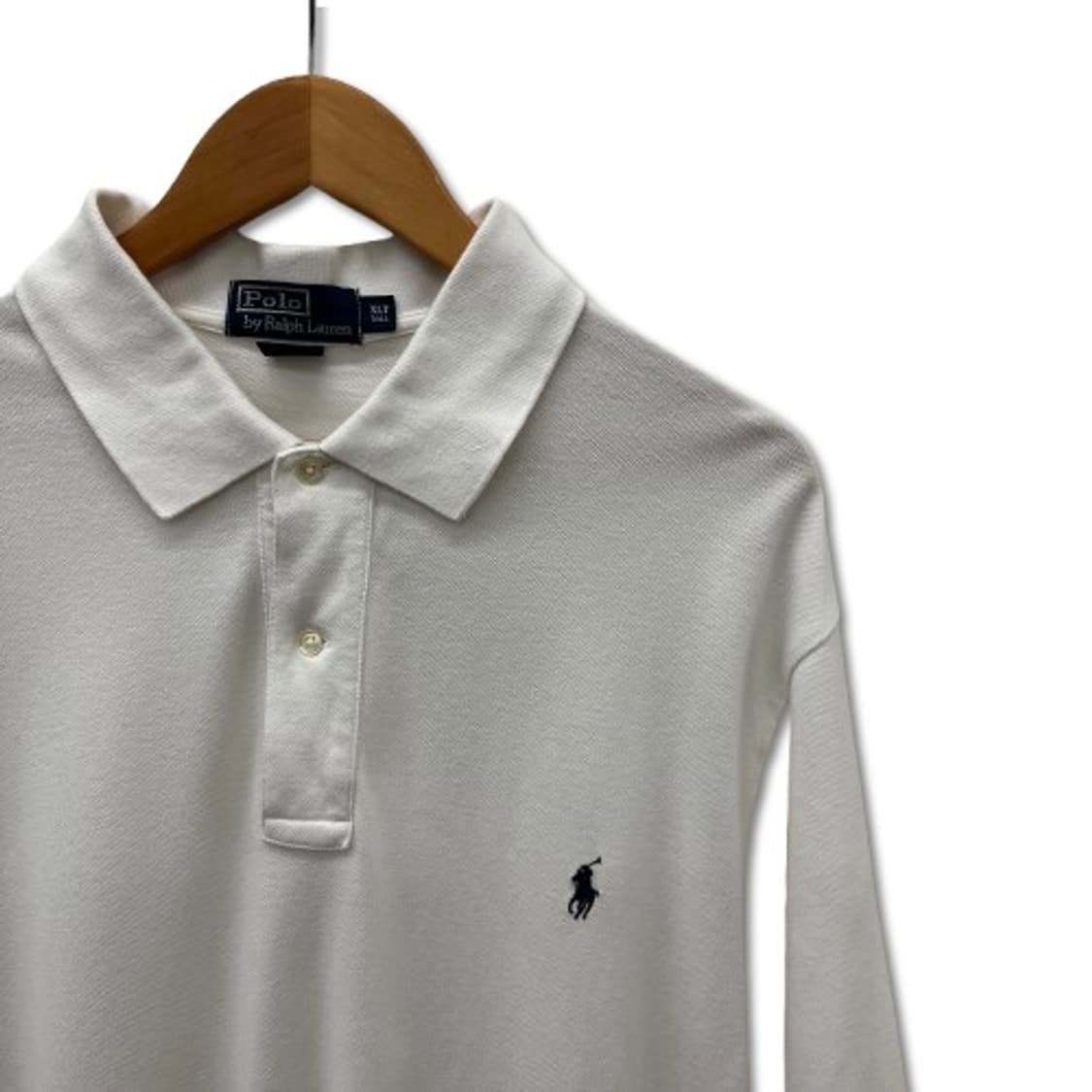 폴로 랄프로렌 반팔 카라 화이트 티셔츠 상품이미지4