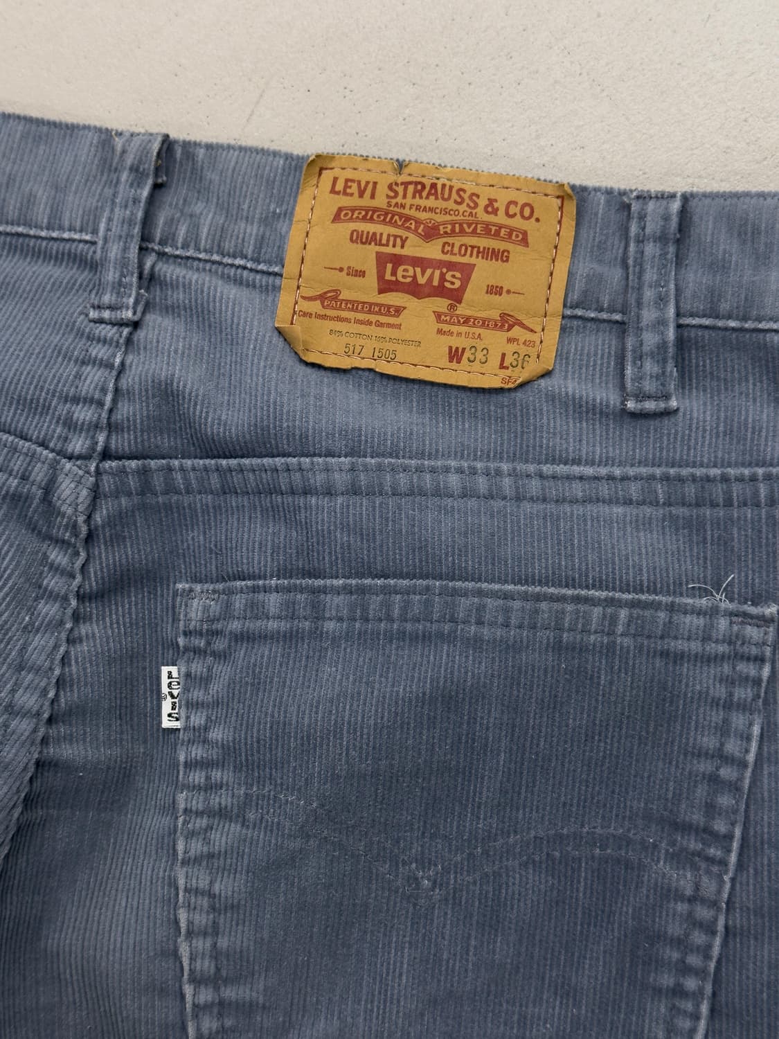 80's 리바이스 517 코듀로이 팬츠 상품이미지5