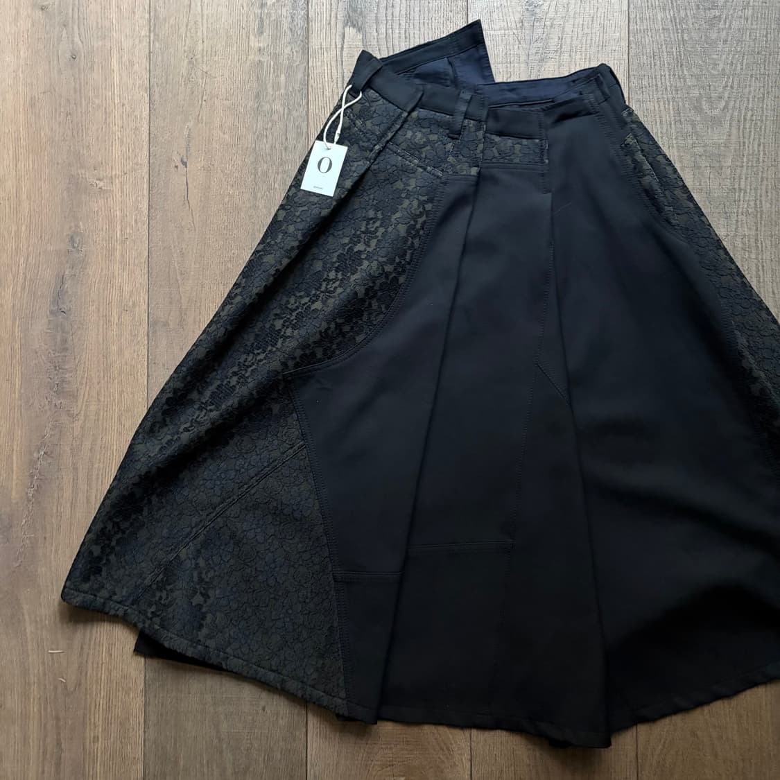 Floral Lace Docking Pleats Skirt 상품이미지8