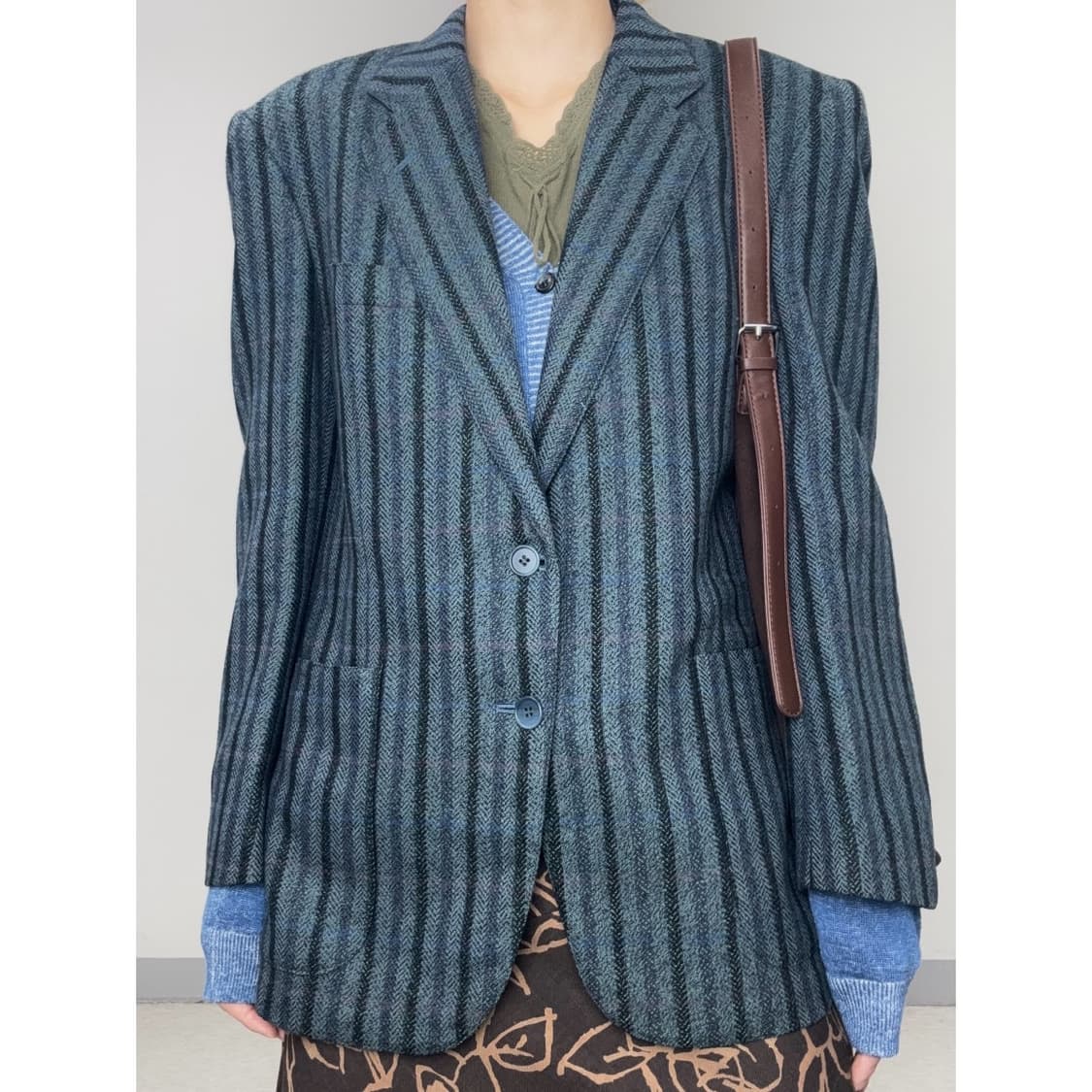 빈티지 울 블레이저 자켓 상품이미지1