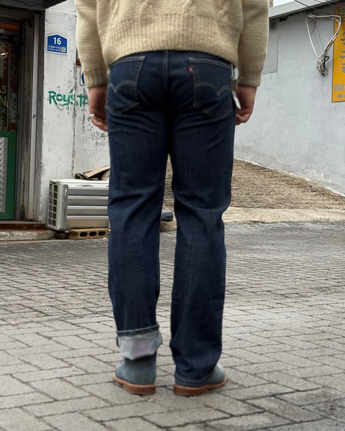 리바이스 505 레귤러 핏 데님 팬츠 32 상품이미지8