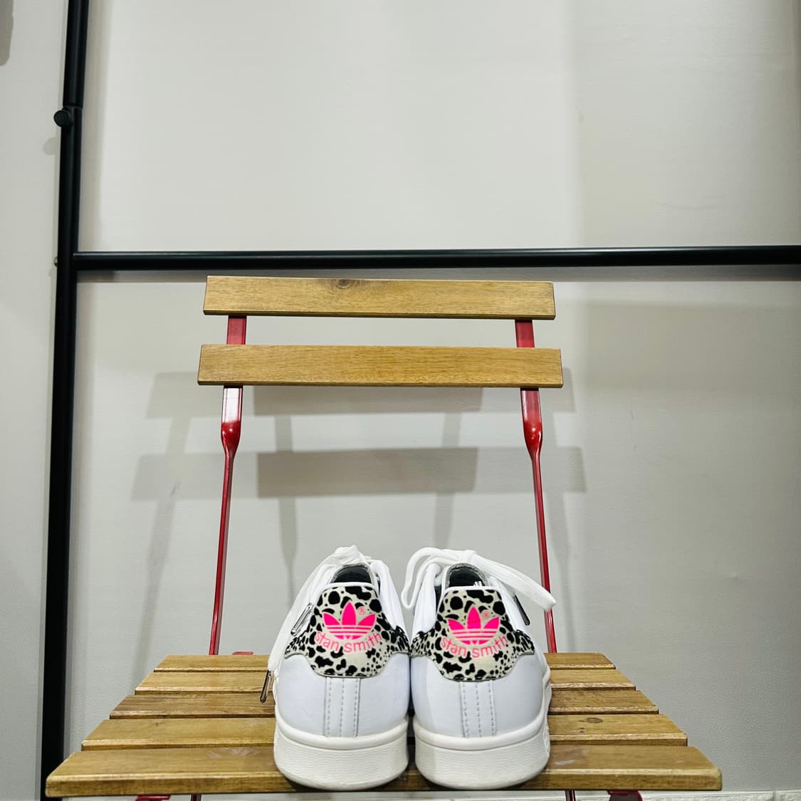 280) 아디다스 운동화 남성 남자 신발 스탠스미스 화이트 레오파드 상품이미지4