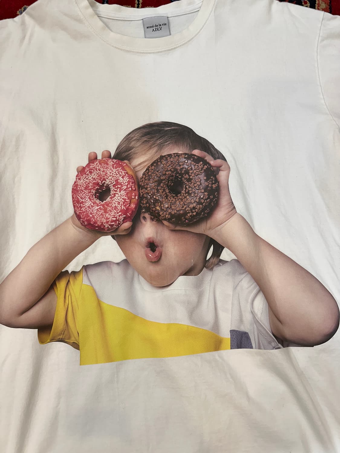 아크메드라비 ADLV 베이비페이스 화이트 도넛 반팔 티셔츠 상품이미지2