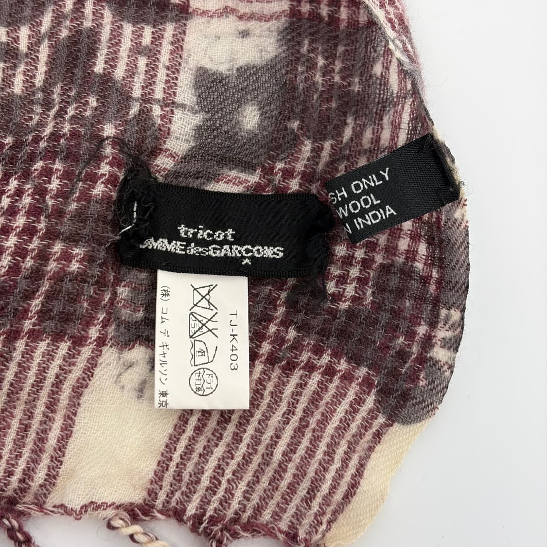 꼼데가르송 패턴 머플러 목도리 상품이미지3