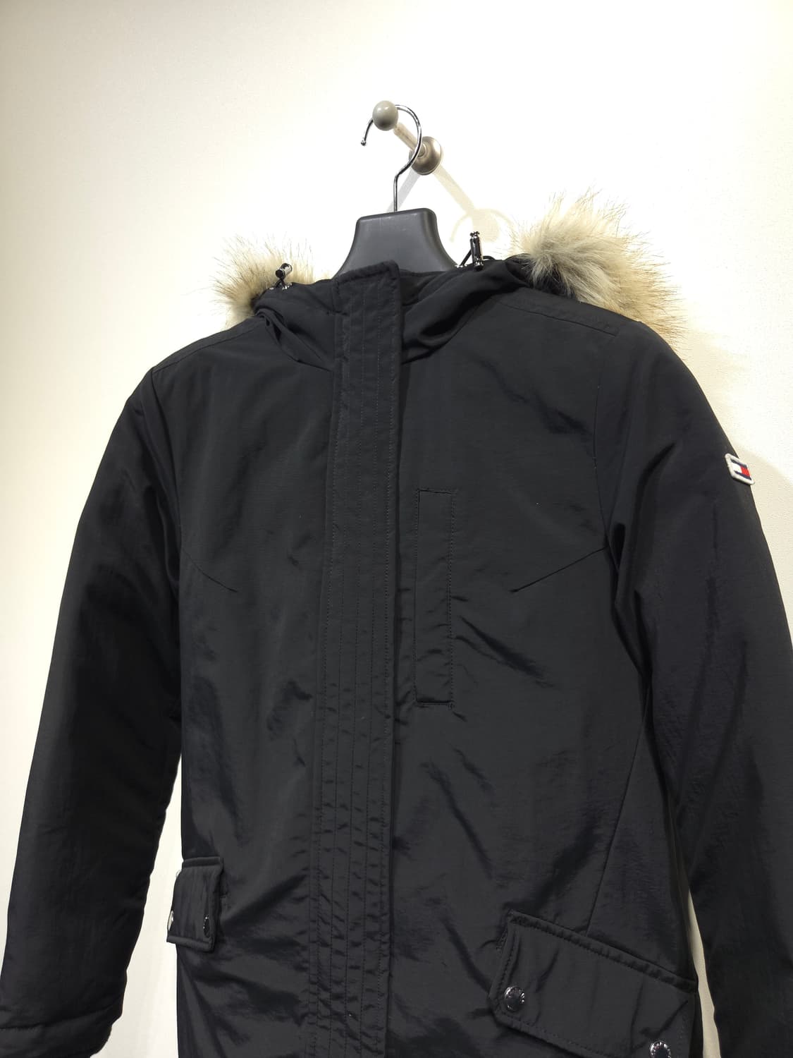 타미힐피거 블랙 다운 롱패딩_XS 상품이미지3