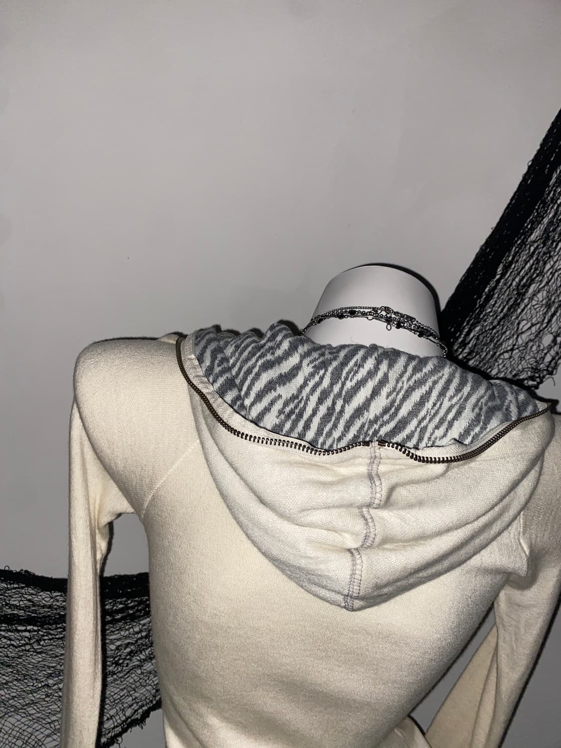 ꒰ঌ BLAST 갸루 펑크 지브라 후드집업 ໒꒱ 상품이미지7