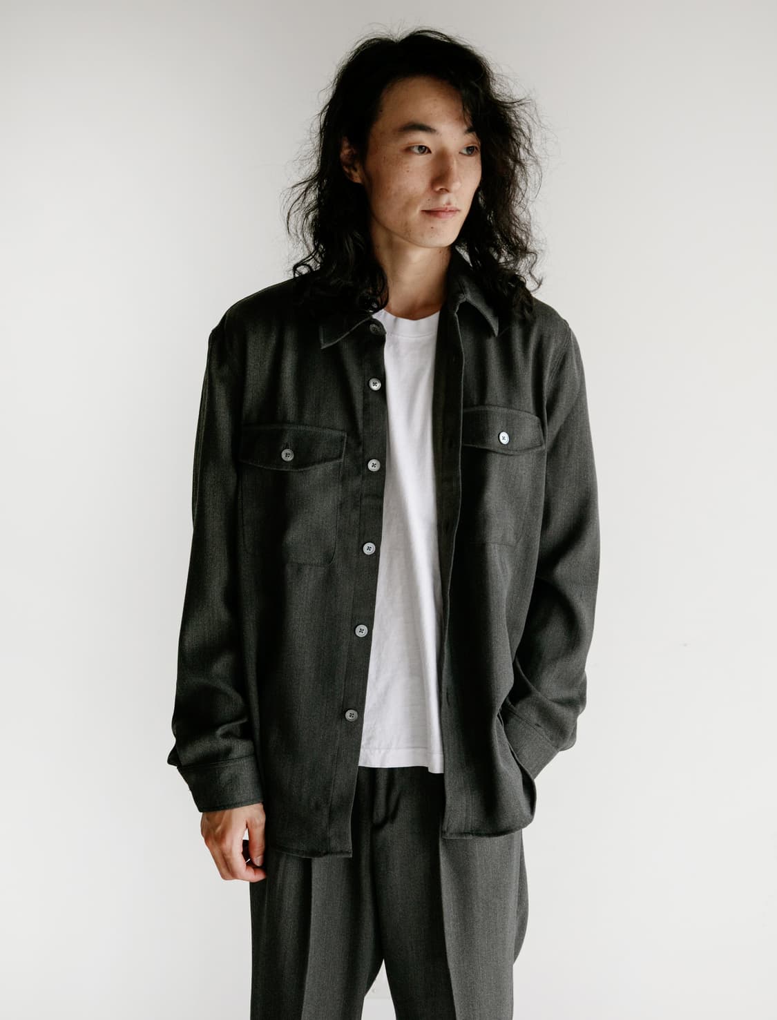 아워레가시 CPO 셔츠 블랙 48 상품이미지5