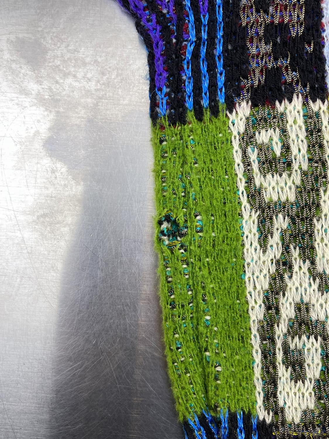 피체 바이 요시유키 코니시 90s 알파벳체커보드니트 상품이미지8