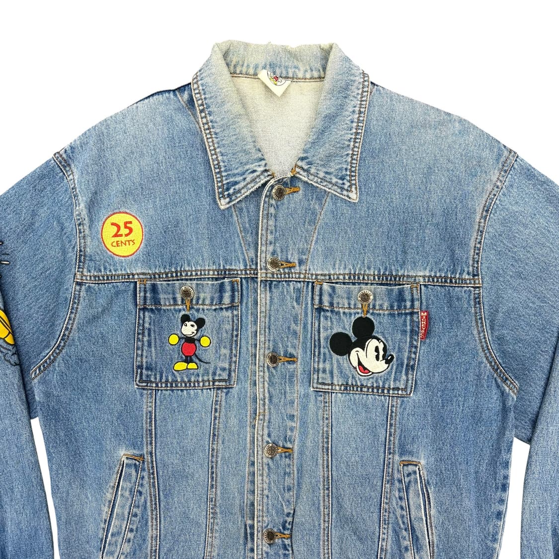 (XL) 90s 디즈니 미키마우스 데님 자켓 청자켓 상품이미지2