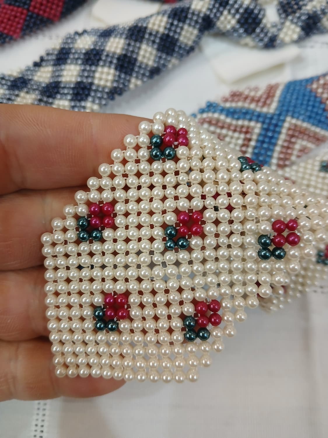 70,s-80,s빈티지 비즈 넥타이 상품이미지2