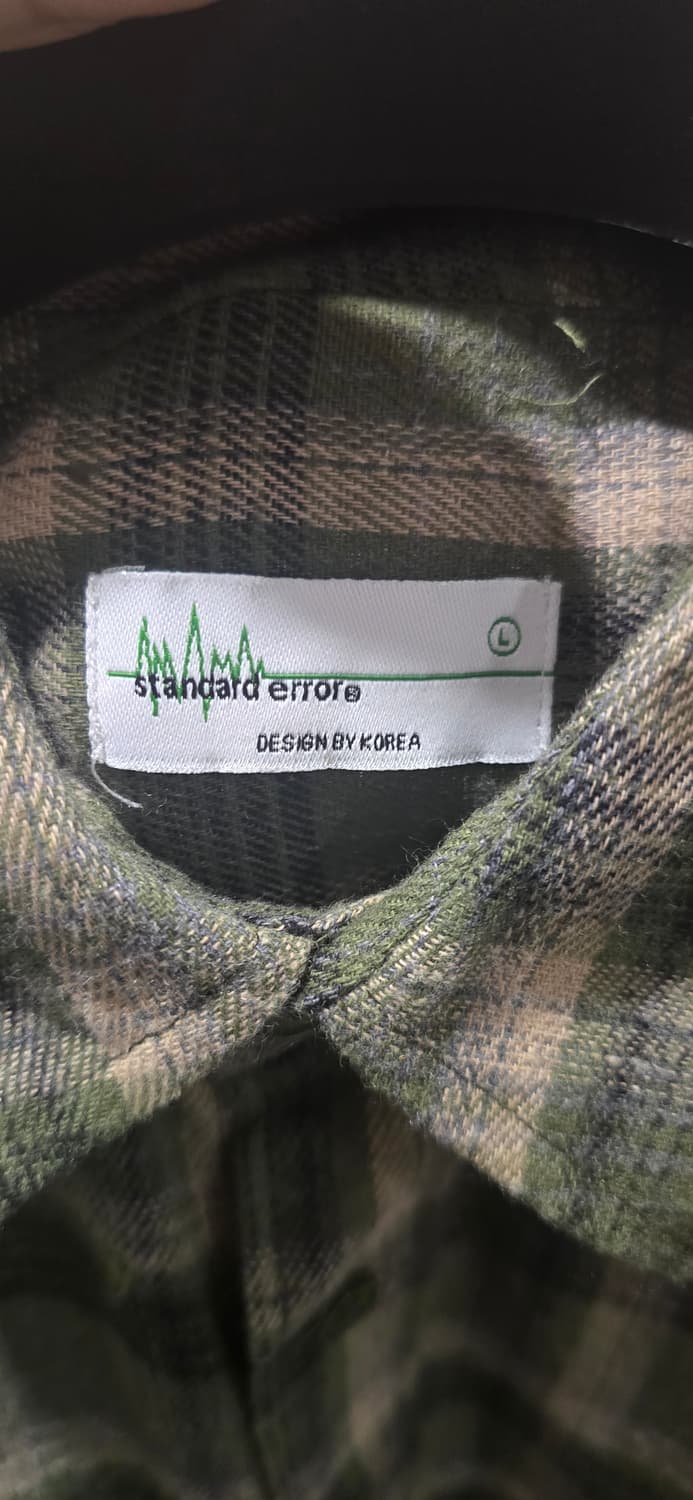 스탠다드에러 빈티지 포레스트 오버핏 반팔 타탄 체크 셔츠 그린 상품이미지4