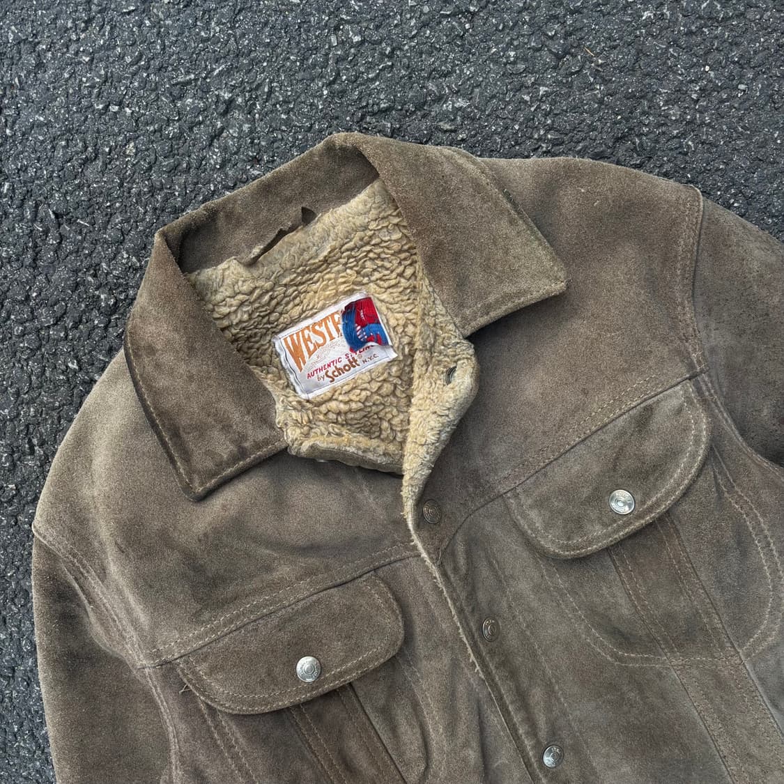 80년대 미국 쇼트 웨스턴 스웨이드 자켓 상품이미지4
