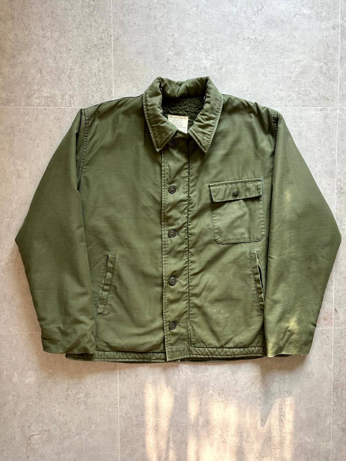 60's 미 해군 A-2 덱 자켓 L(105) 상품이미지1