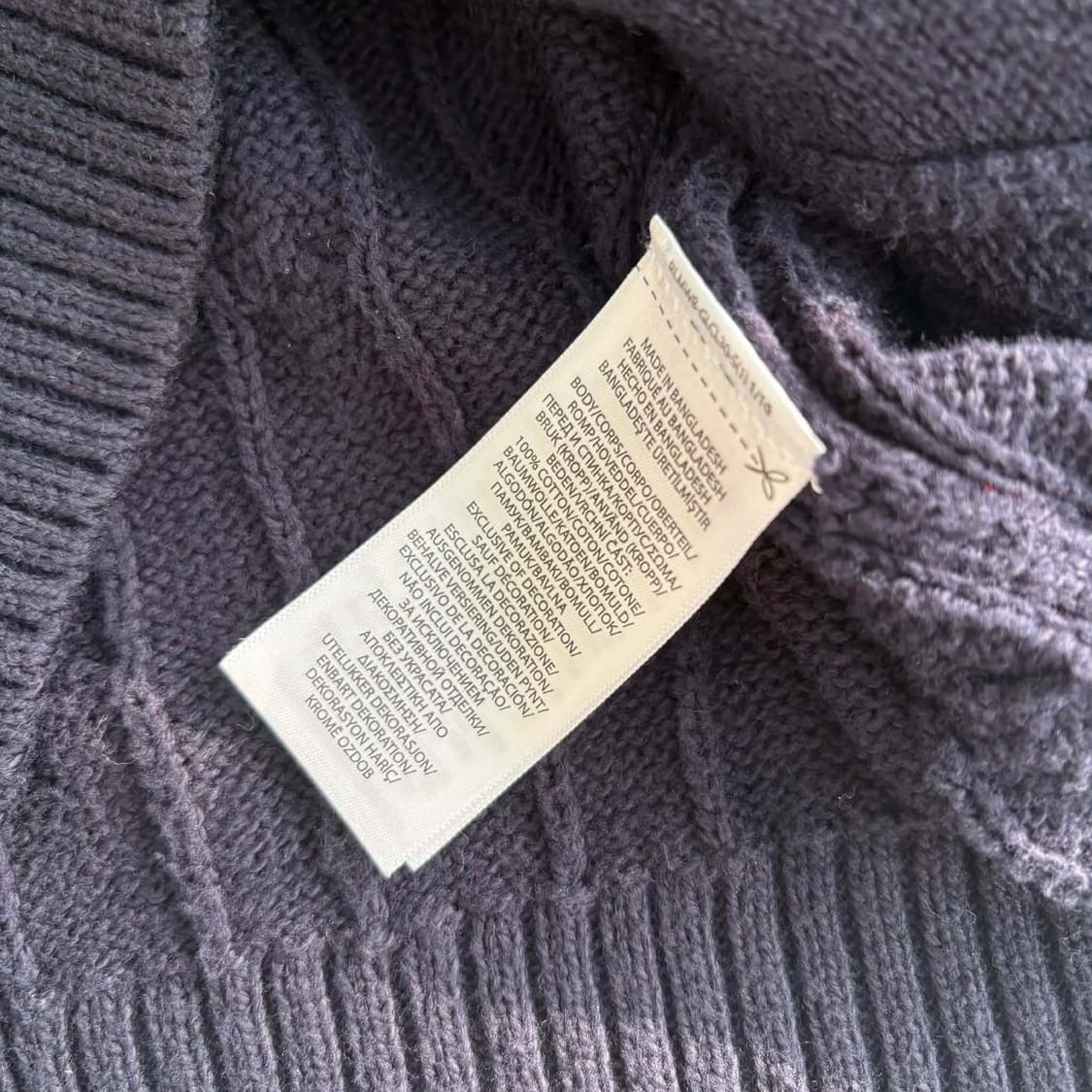 [L] 폴로 랄프로렌 케이블 코튼 니트 집업 스웨터 상품이미지5