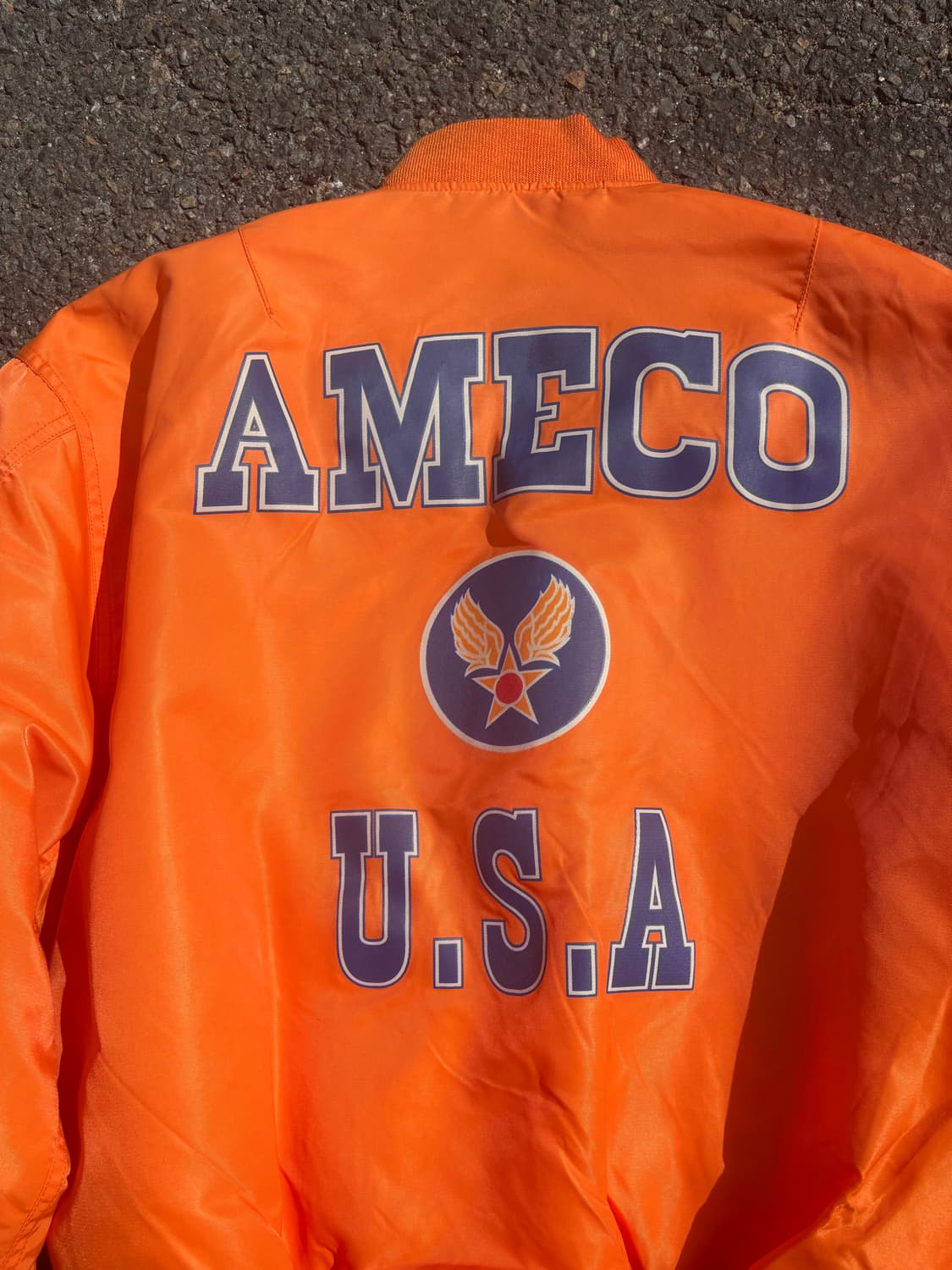 아메코 U.S.A MA-1 플라이트 봄버 자켓 상품이미지6
